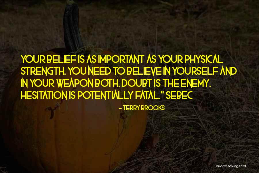 Belief In Yourself Quotes By Terry Brooks