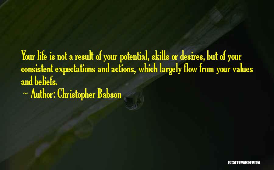 Beliefs And Actions Quotes By Christopher Babson