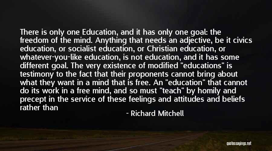 Beliefs And Attitudes Quotes By Richard Mitchell