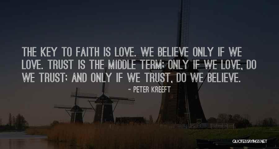 Believe And Trust Love Quotes By Peter Kreeft