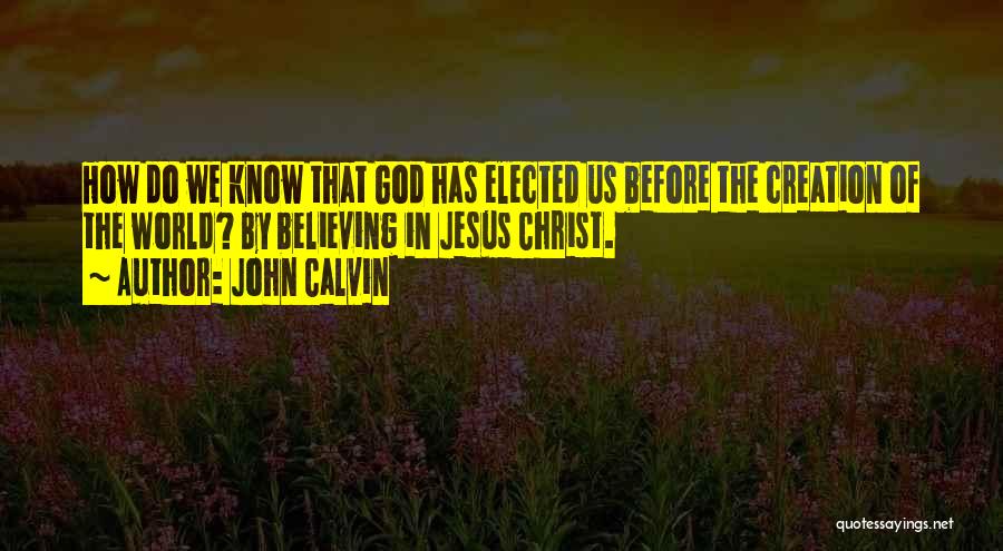 Believe In Jesus Christ Quotes By John Calvin