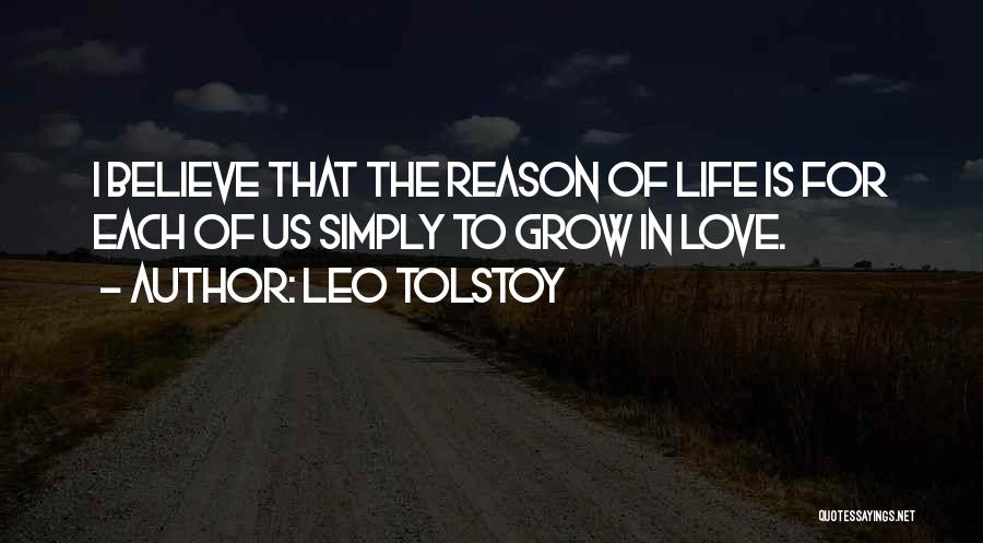 Believe In Us Love Quotes By Leo Tolstoy