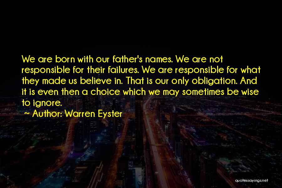 Believe In Us Love Quotes By Warren Eyster