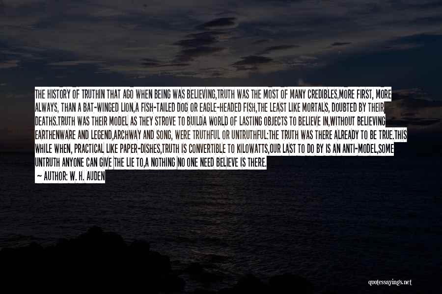 Believe In Where We Are Headed Quotes By W. H. Auden