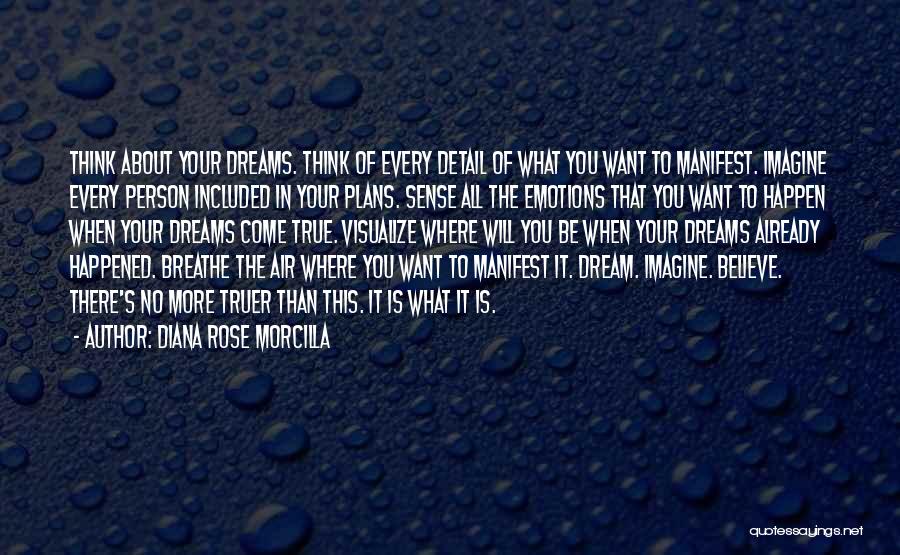 Believe It Will Happen Quotes By Diana Rose Morcilla