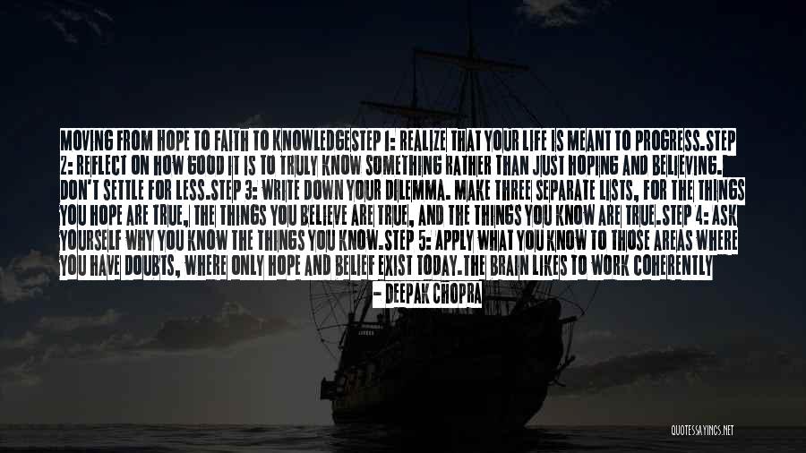 Believe Life Quotes By Deepak Chopra