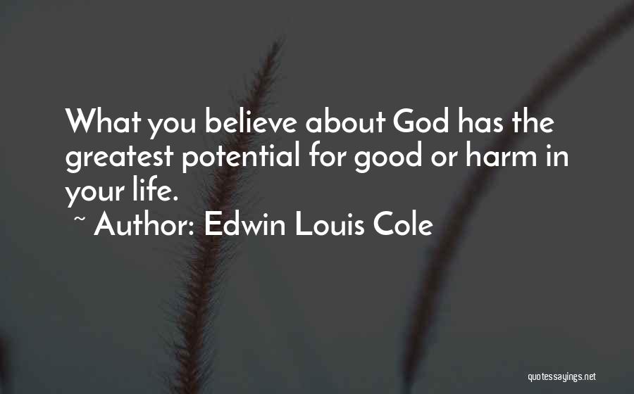 Believe Life Quotes By Edwin Louis Cole