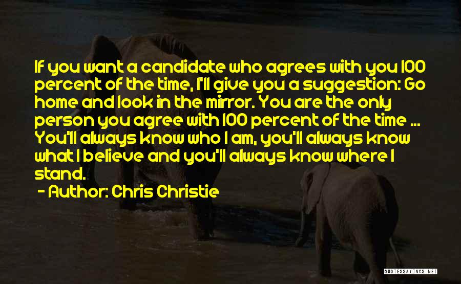 Believe What You Want Quotes By Chris Christie