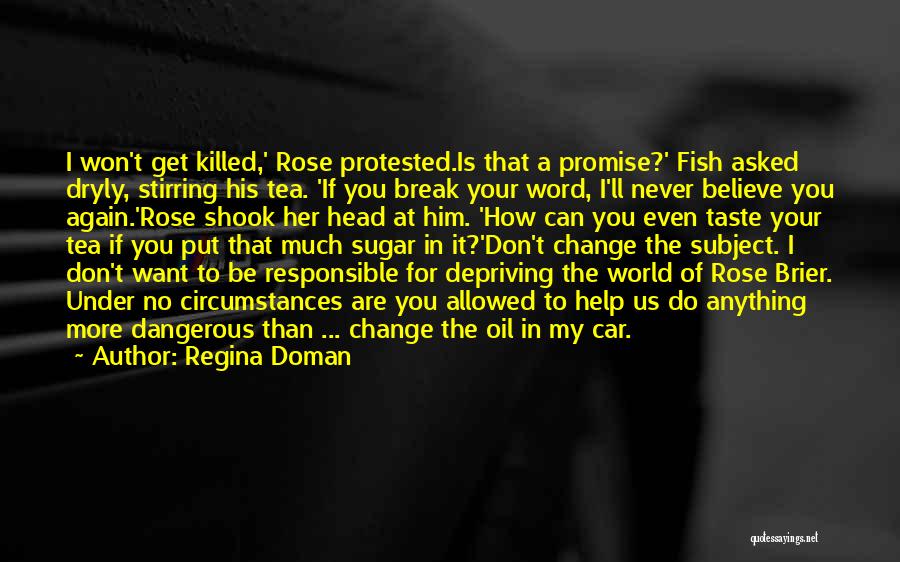 Believe You Can Change The World Quotes By Regina Doman