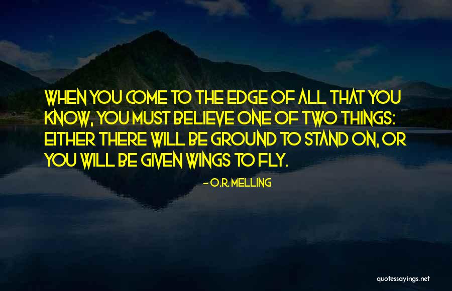 Believe You Can Fly Quotes By O.R. Melling Believe You Can Fly Quotes By O.R. Melling