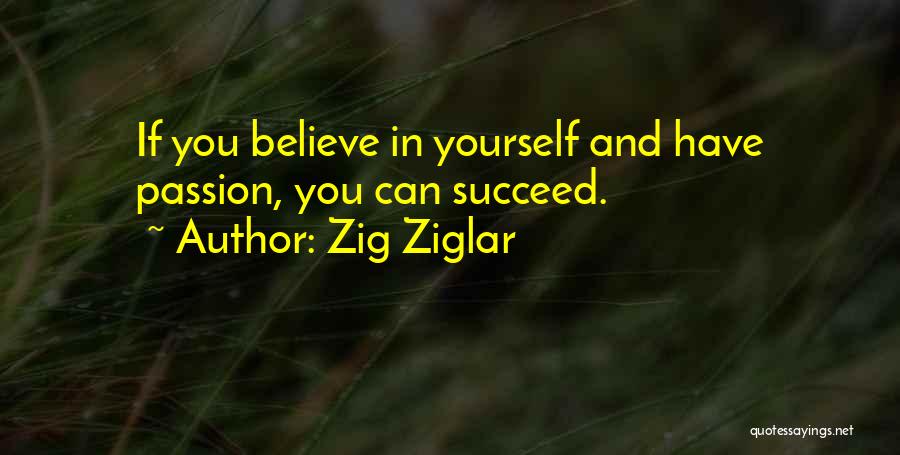 Believe You Can Succeed Quotes By Zig Ziglar
