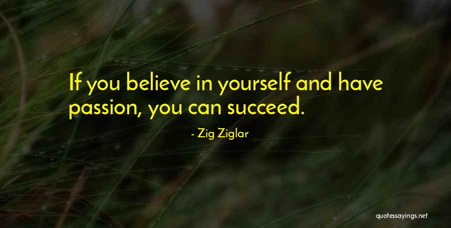 Believe You Can Succeed Quotes By Zig Ziglar