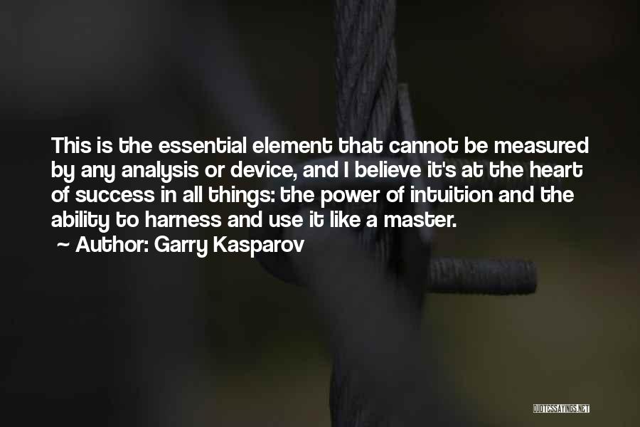 Believe Your Intuition Quotes By Garry Kasparov