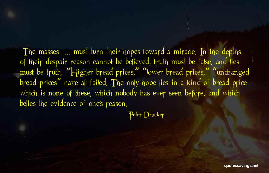 Believed Your Lies Quotes By Peter Drucker