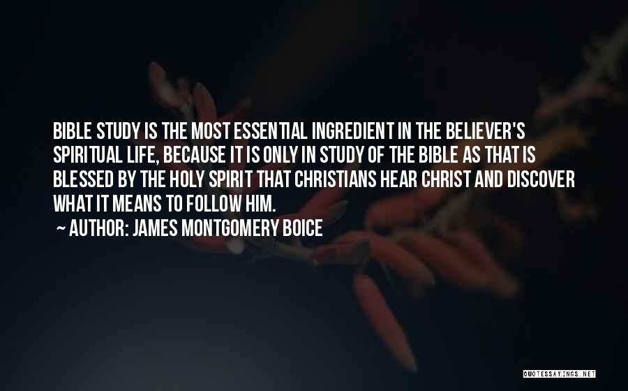 Believer Bible Quotes By James Montgomery Boice