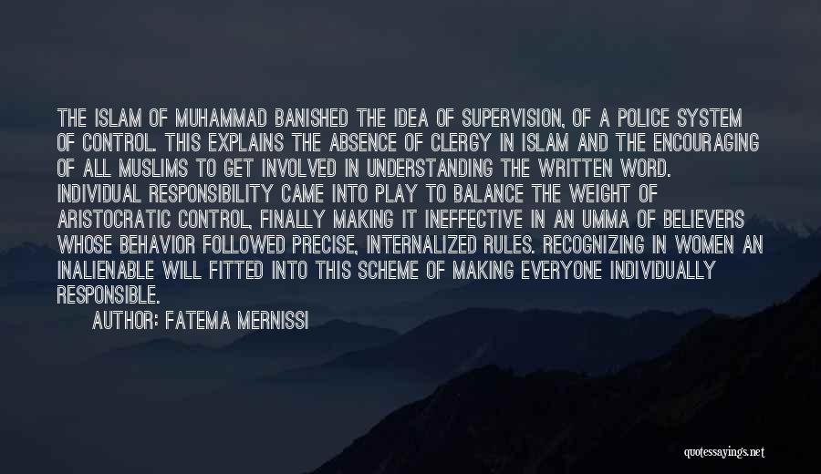 Believers In Islam Quotes By Fatema Mernissi