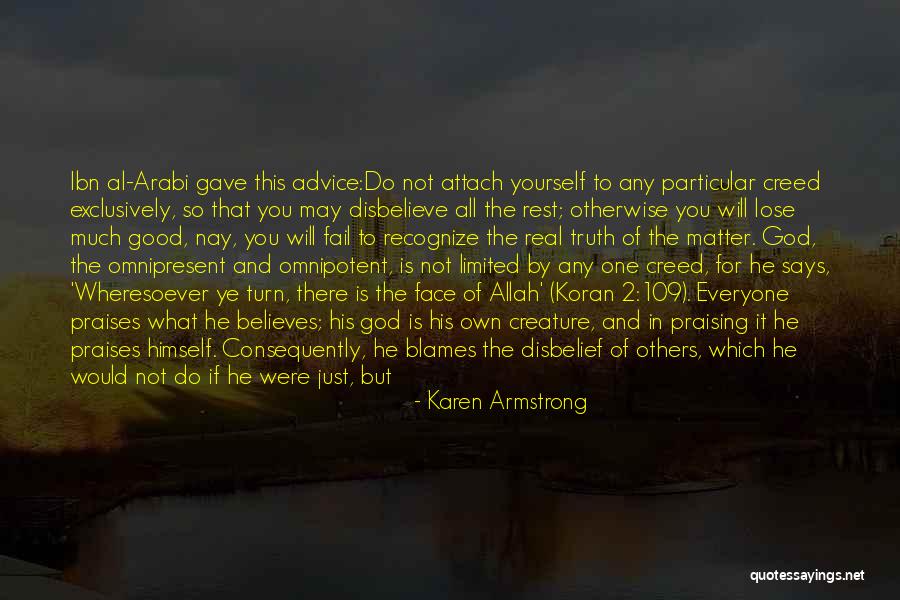 Believes Quotes By Karen Armstrong