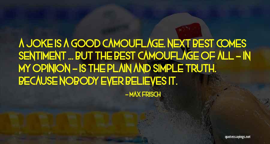 Believes Quotes By Max Frisch