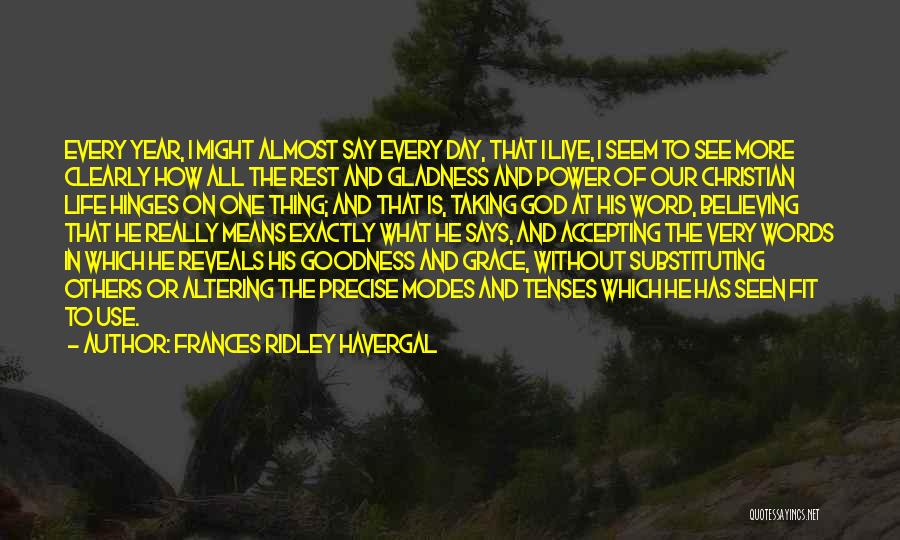 Believing In God Quotes By Frances Ridley Havergal