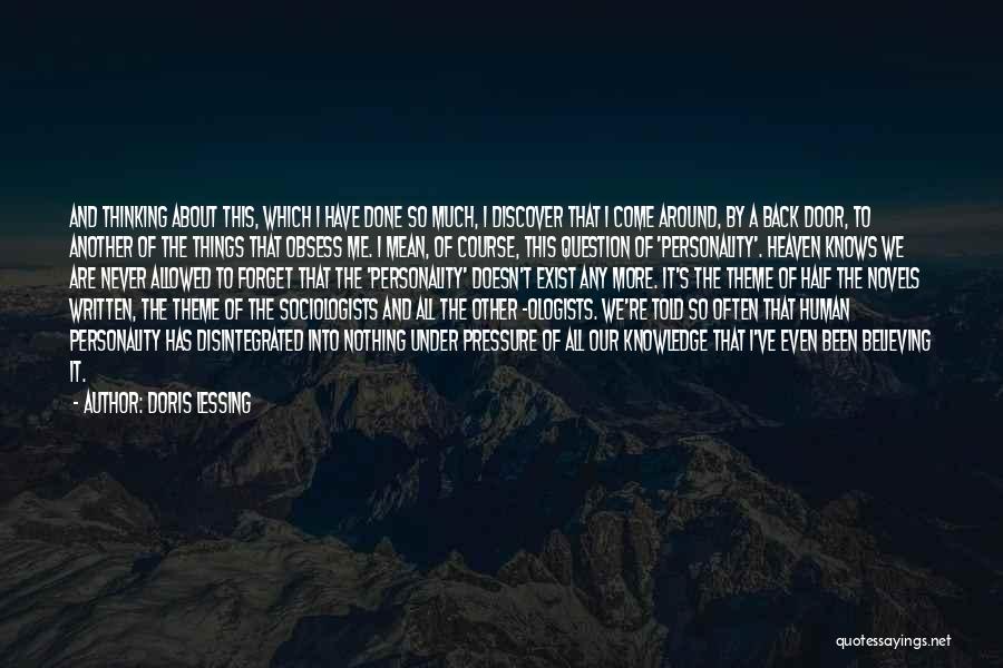 Believing You Can Do Something Quotes By Doris Lessing