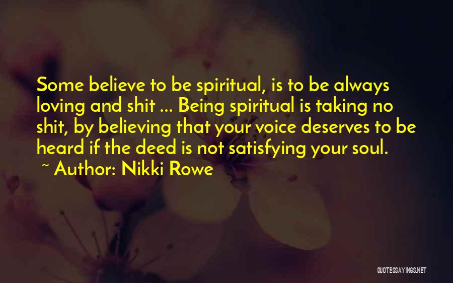 Believing You're Beautiful Quotes By Nikki Rowe