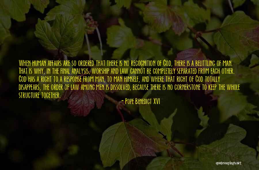 Belittling Someone Quotes By Pope Benedict XVI Belittling Someone Quotes By Pope Benedict XVI
