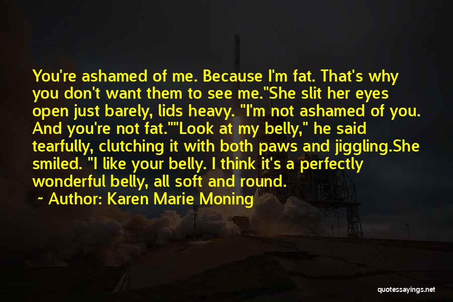 Belly Fat Quotes By Karen Marie Moning