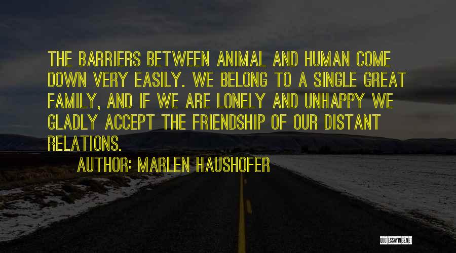 Belong To Family Quotes By Marlen Haushofer