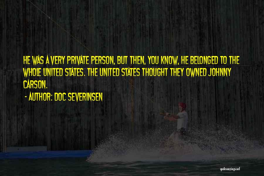 Belonged To You Quotes By Doc Severinsen