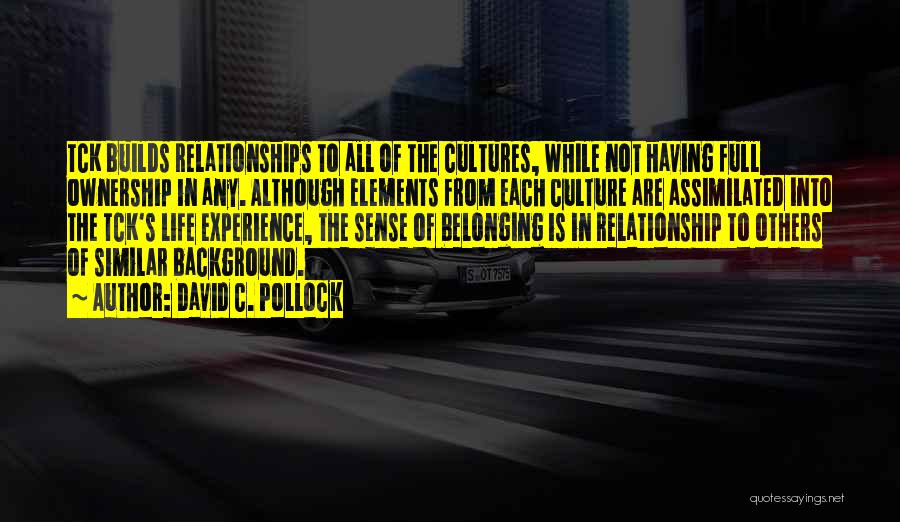 Belonging Somewhere Quotes By David C. Pollock