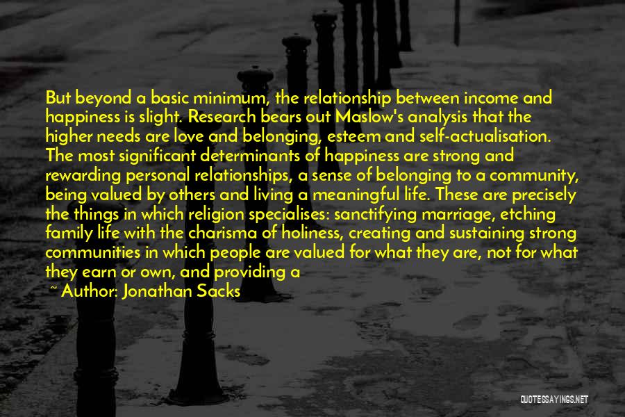 Belonging To A Community Quotes By Jonathan Sacks