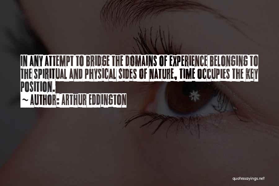 Belonging To Nature Quotes By Arthur Eddington