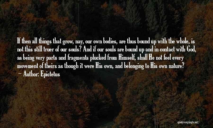 Belonging To Nature Quotes By Epictetus