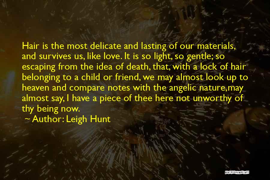 Belonging To Nature Quotes By Leigh Hunt