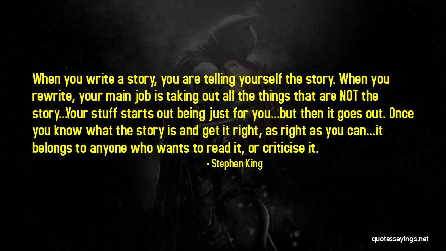 Belongs To You Quotes By Stephen King