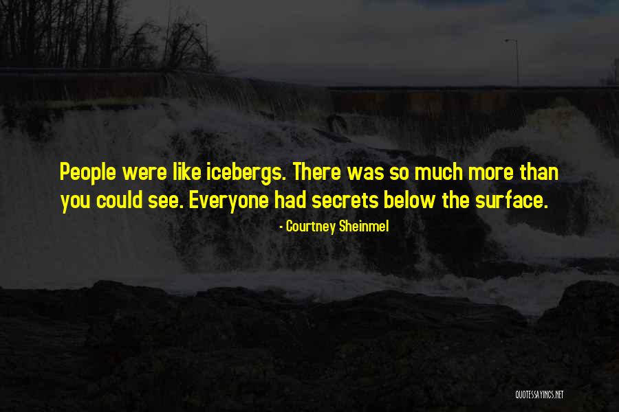Below The Surface Quotes By Courtney Sheinmel Below The Surface Quotes By Courtney Sheinmel
