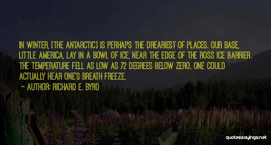 Below Zero Quotes By Richard E. Byrd