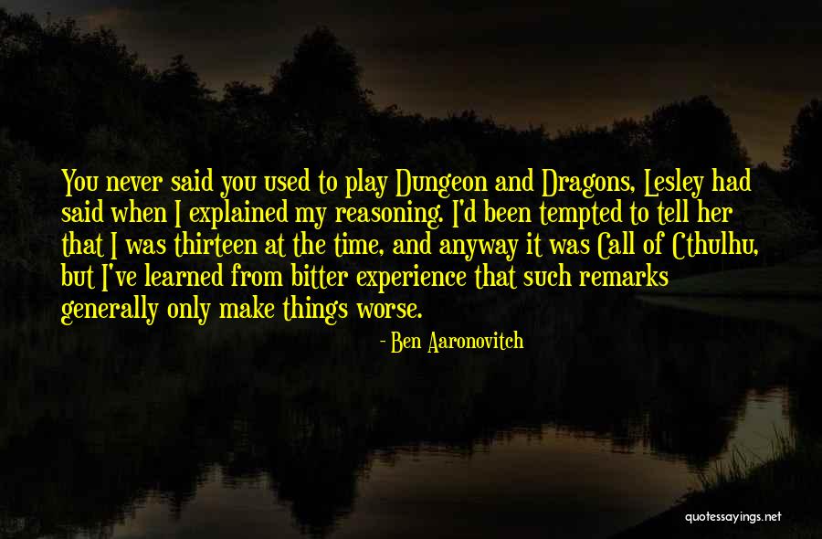 Ben Aaronovitch Quotes 1755954 Ben Aaronovitch Quotes 1755954