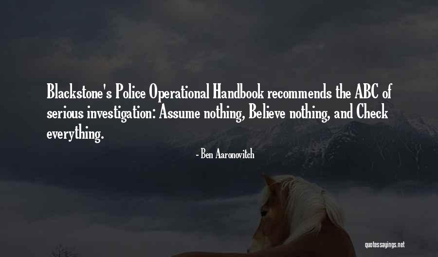 Ben Aaronovitch Quotes 1867251