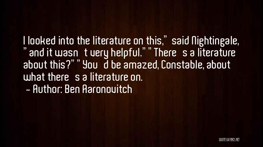 Ben Aaronovitch Quotes 345091
