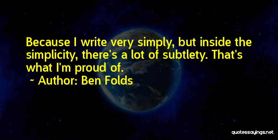 Ben Folds Quotes 282120