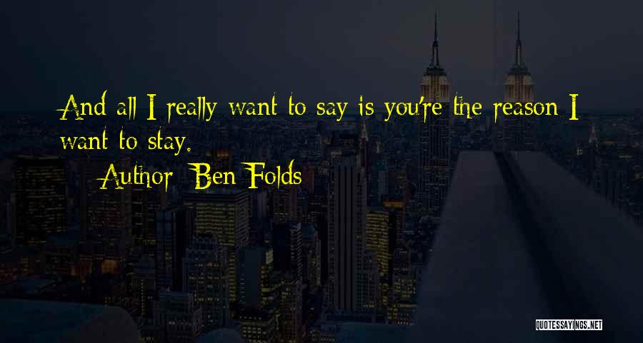 Ben Folds Quotes 944408