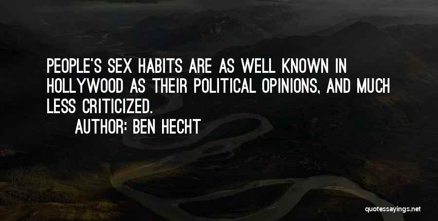 Ben Hecht Quotes 1684649