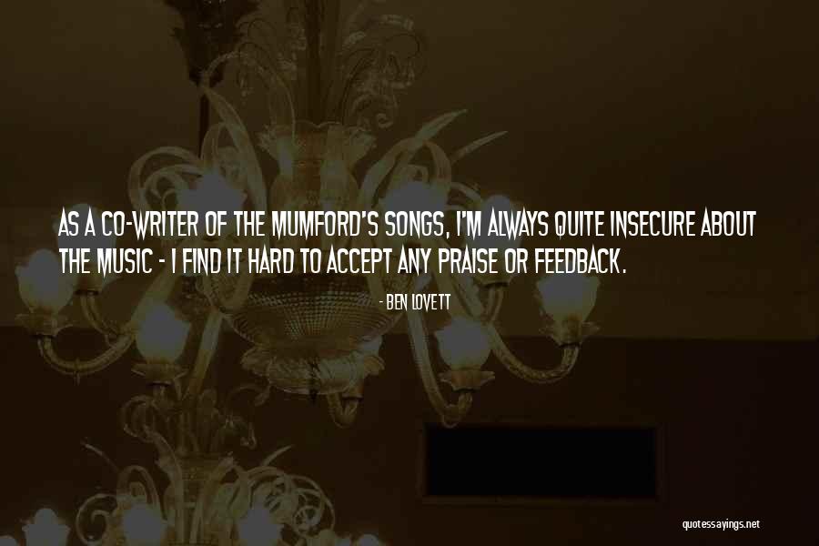 Ben Lovett Quotes 673956 Ben Lovett Quotes 673956