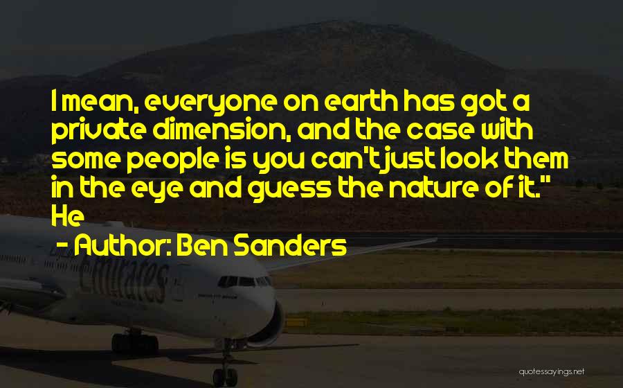 Ben Sanders Quotes 1375413
