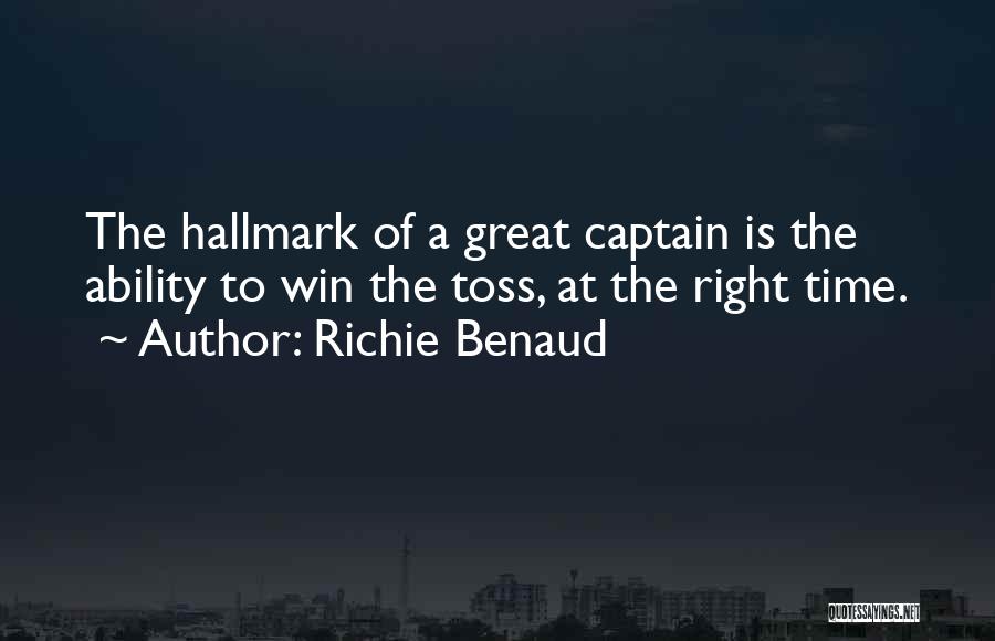 Benaud Quotes By Richie Benaud