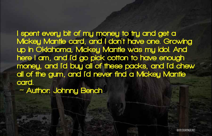 Bench Quotes By Johnny Bench