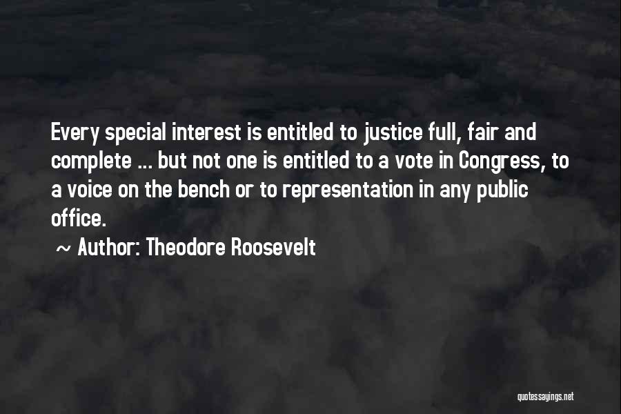 Bench Quotes By Theodore Roosevelt