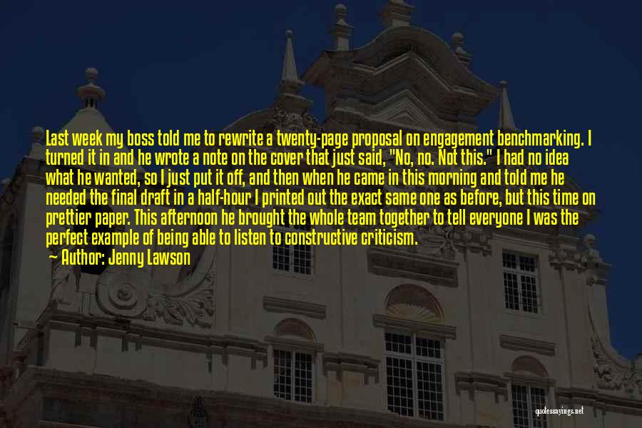 Benchmarking Quotes By Jenny Lawson