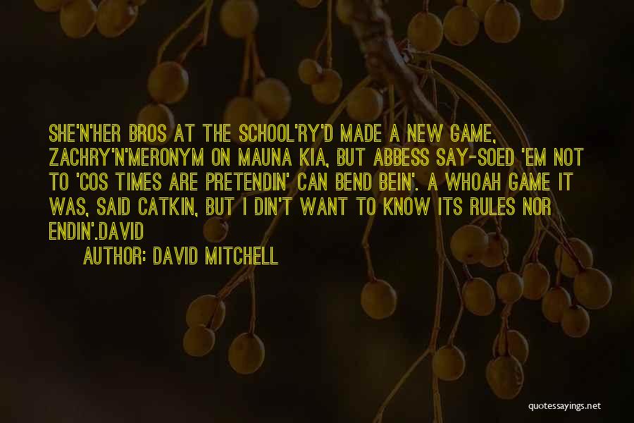 Bend Rules Quotes By David Mitchell